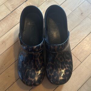 Dansko Cheetah Patent Shoes